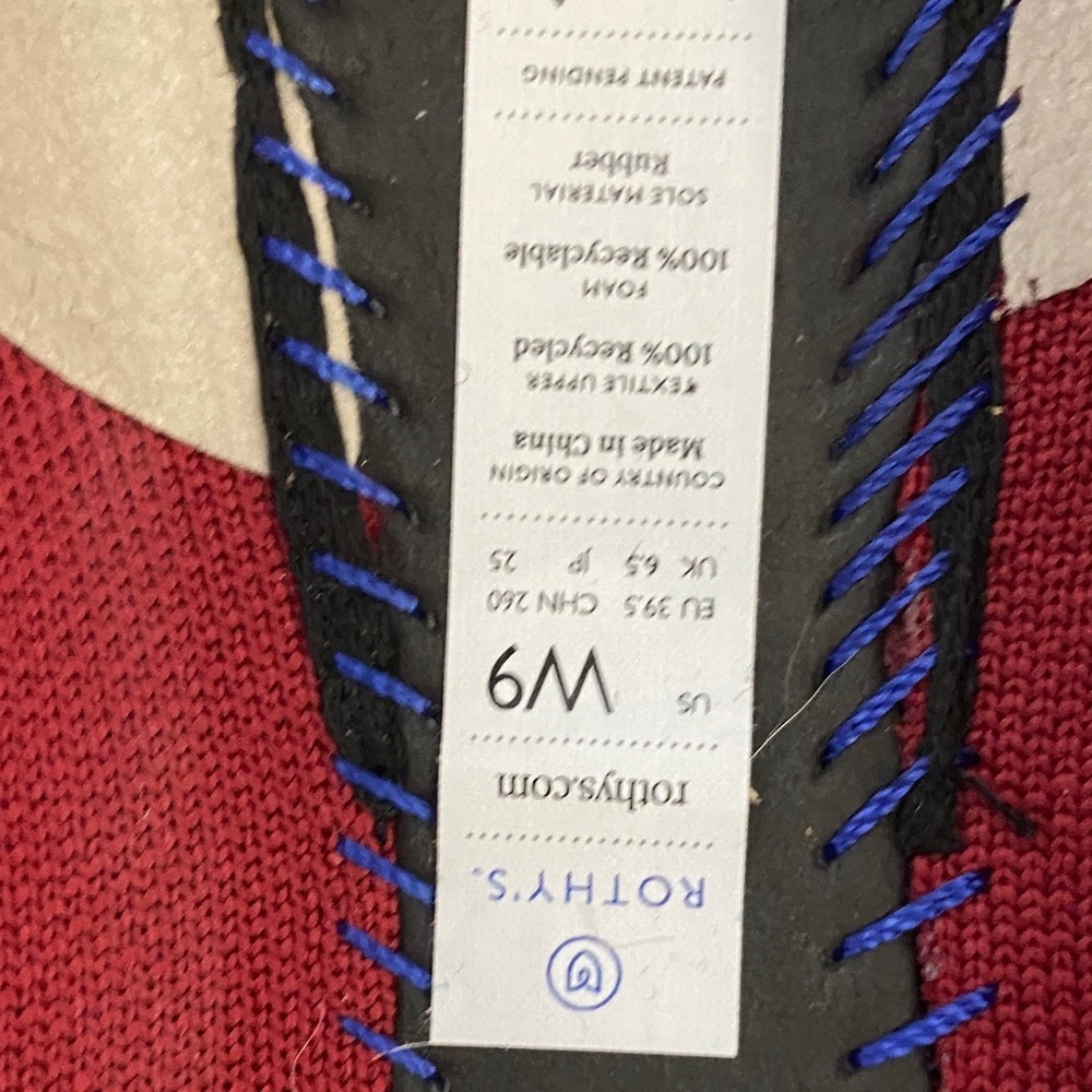 Rothy's Women's Red and Blue Flats - Picture 3 of 5